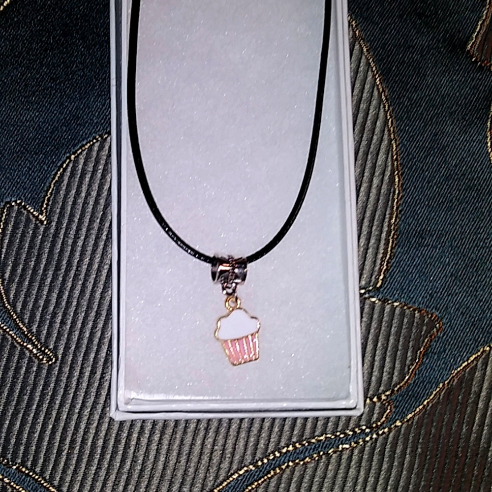 New cupcake necklace for women or kid's